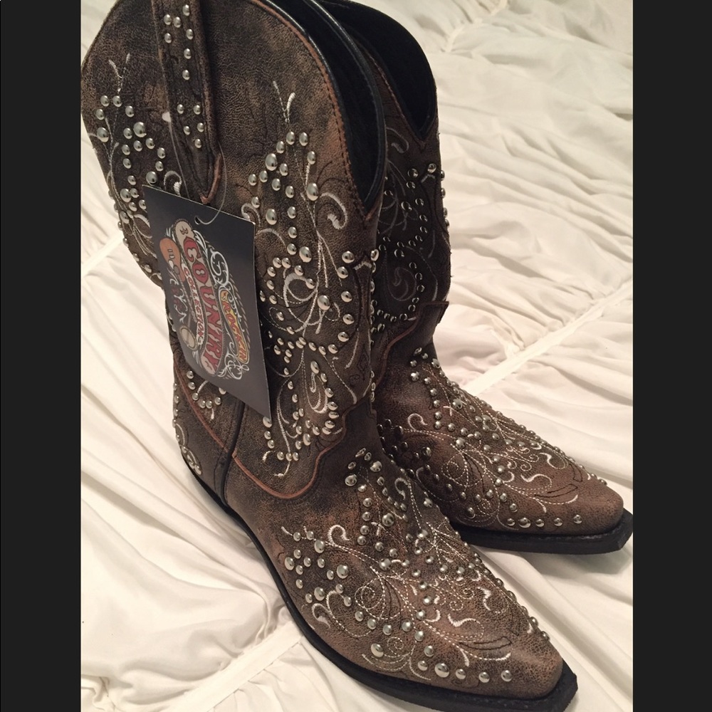Studded Cowgirl boots